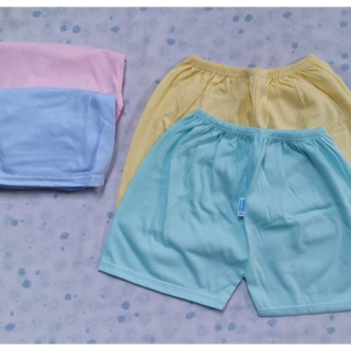 Set 5 quần ngắn cotton màu cho bé 0-12 tháng