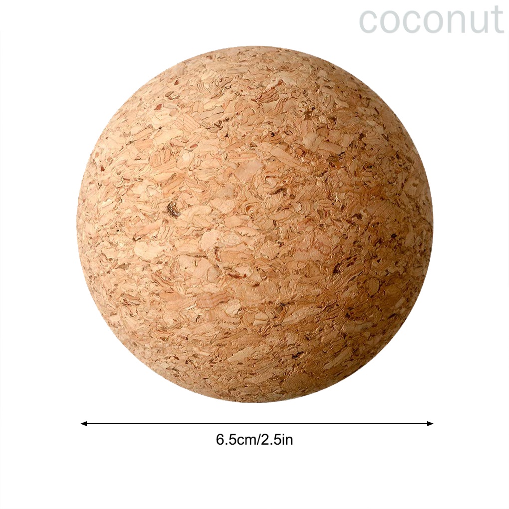 Set 2 nút bần chặn chai rượu hình tròn bằng gỗ 6.5cm