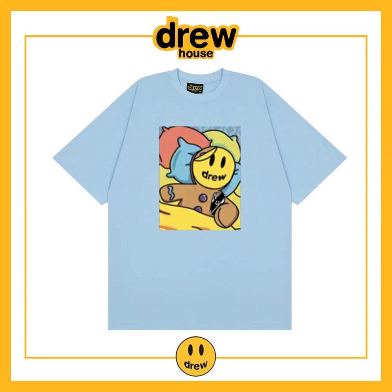 Áo thun nam nữ UNISEX chất cotton in hình DREW HOUSE đáng yêu