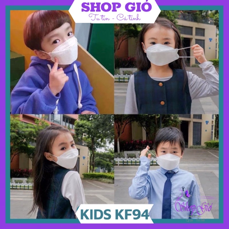 Thùng 600 Chiếc Khẩu Trang Trẻ em KF94 Hàn Quốc form dáng 4D Họa tiết đáng yêu dành riêng cho bé yêu | BigBuy360 - bigbuy360.vn