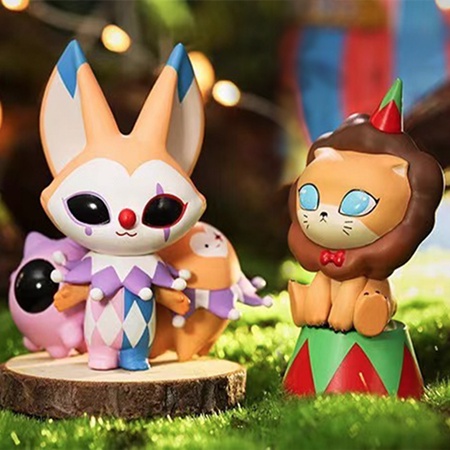 ★Hgtoys★Mô Hình Búp Bê Popmart DIMOO Circus Series Mystery Dùng Trang Trí
