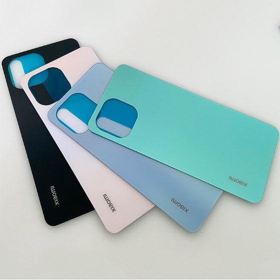 Nắp lưng Xiaomi Mi 11 Lite  - Chất liệu kính - Tặng kèm keo