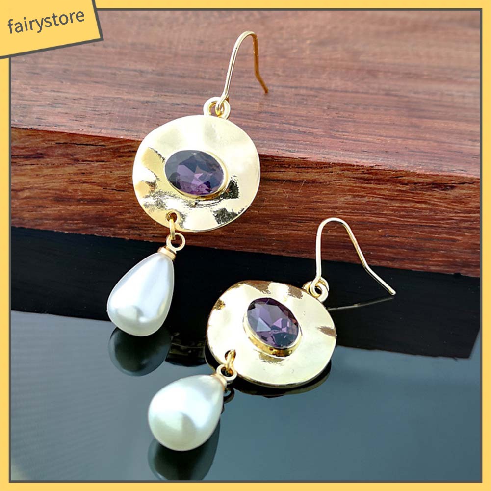 Khuyên Tai Đính Ngọc Trai Nhân Tạo Thời Trang Dành Cho Nữ