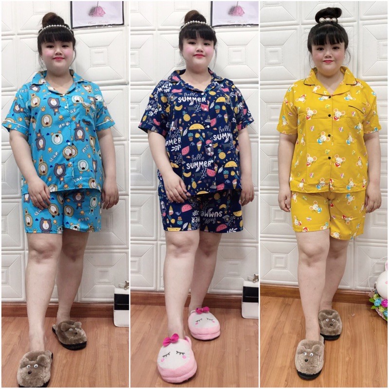 Đồ bộ Pijama mẫu siêu xinh 75-100kg thumbnail
