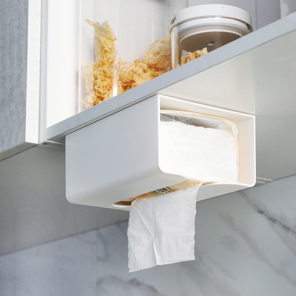 Hộp Đựng Giấy Ăn,GIấy Vệ Sinh,Túi Rác Đa Năng Mẫu Mới Dán Tường GT574