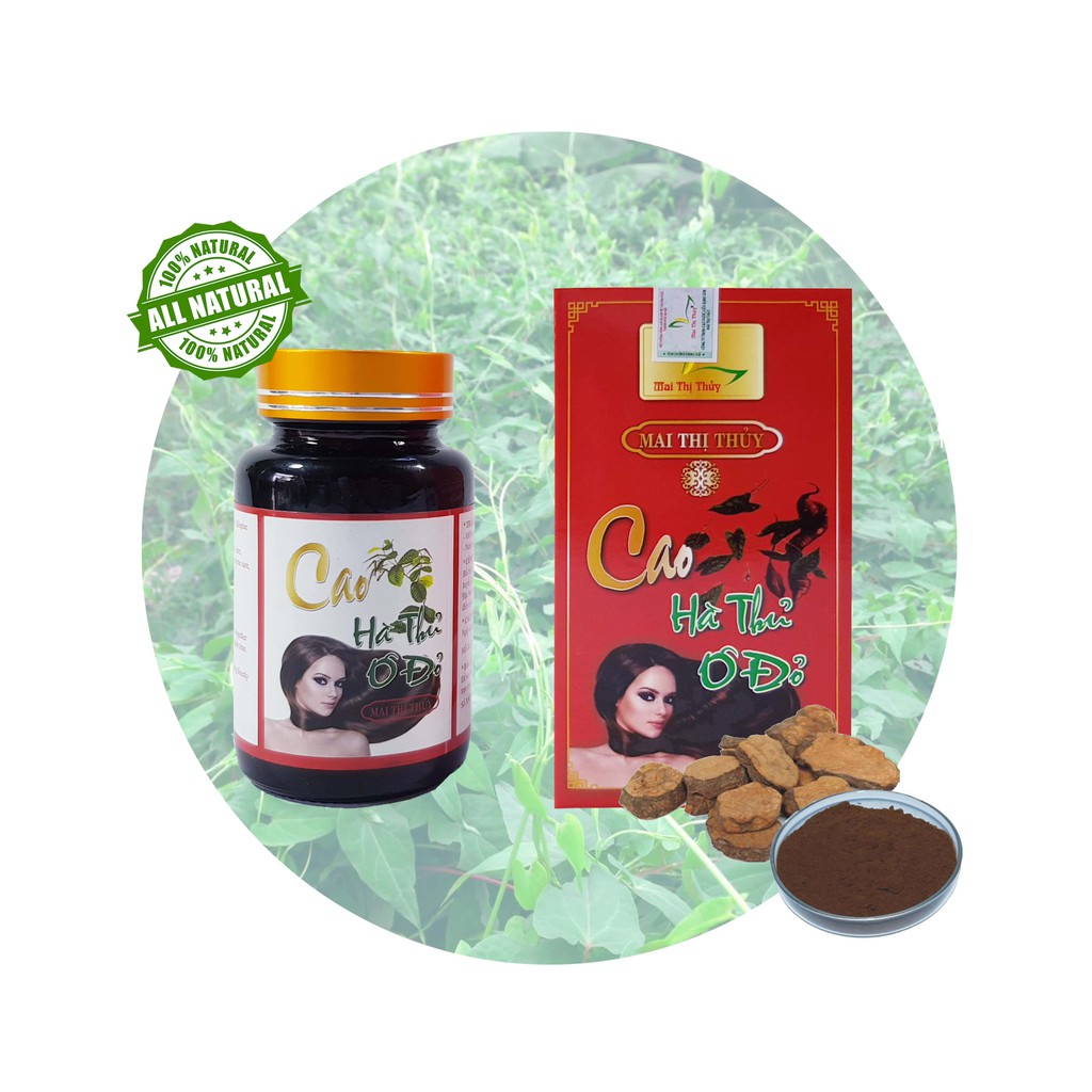 Cao Hà Thủ Ô Nguyên Chất 100g Mai Thị Thủy - Giúp làm đen tóc, chống rụng tóc, phục hồi khô tóc