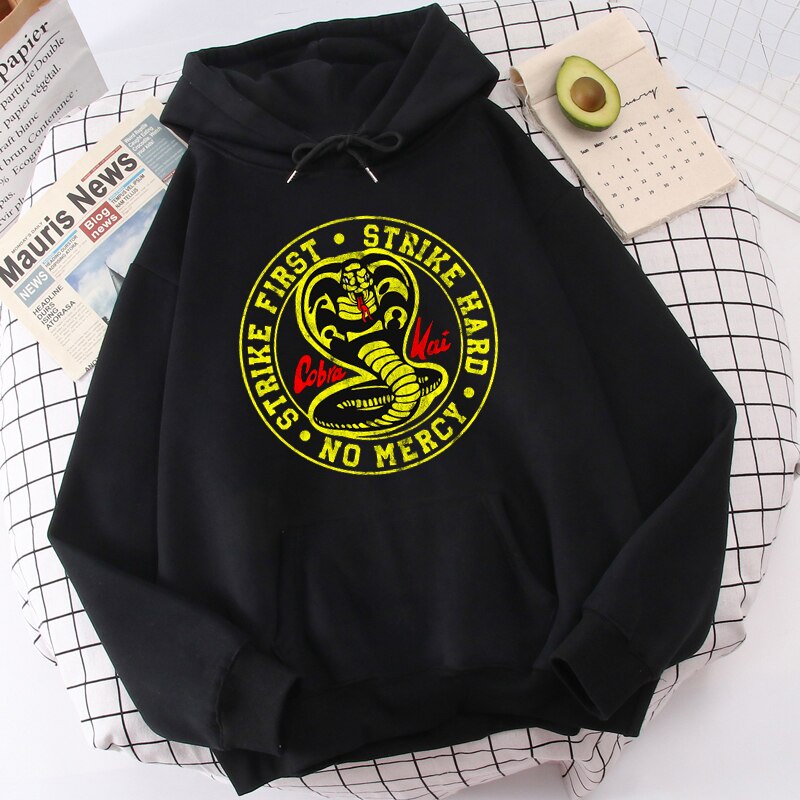Áo Hoodie In Hình Cobra Kai Phong Cách Hip Hop Cá Tính Cho Nam