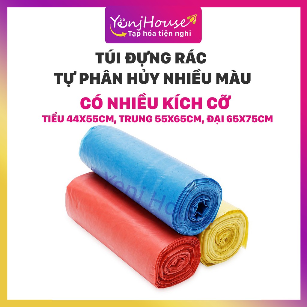 BỘ 3 TÚI ĐỰNG RÁC TỰ PHÂN HỦY NHIỀU MÀU (1KG - NHIỀU KÍCH CỠ) – YENJHOUSE