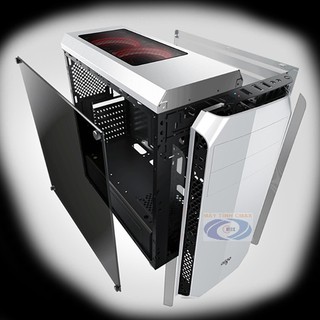 Case Aigo Aegis White (Mid Tower) Tặng 2 fan LED
