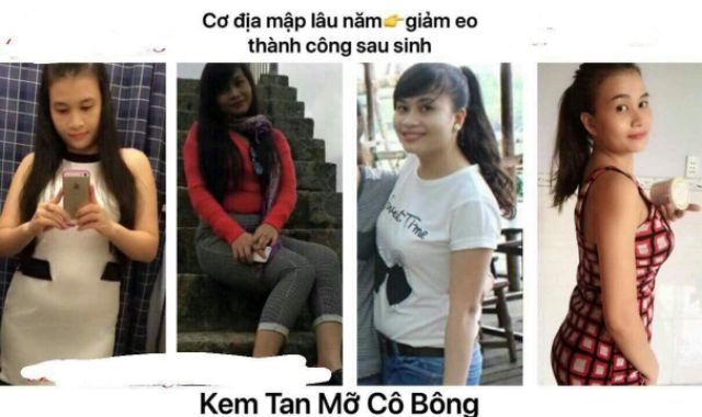 Kem tan mỡ cô bông