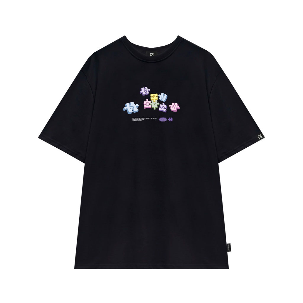 Áo thun unisex N7 PUZZLE phông tay lỡ nam nữ form rộng Local Brand