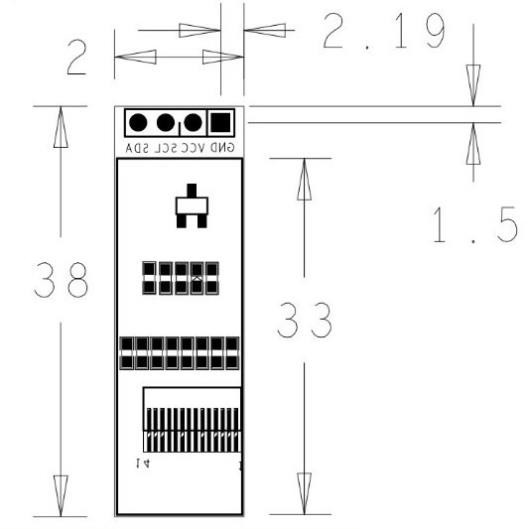 Màn Hình OLED 0.91 128x32 I2C Xanh OLED-091-I2C-B