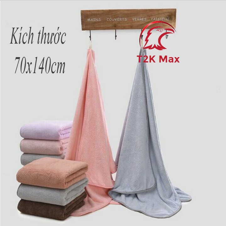 Khăn tắm lông cừu hàn quốc chất bông siêu mềm mịn siêu thấm chất cotton thấm nước cực nhanh cao cấp 70x140cm