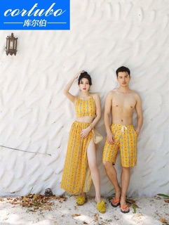 Set đồ bơi đôi hoạ tiết thổ cẩm