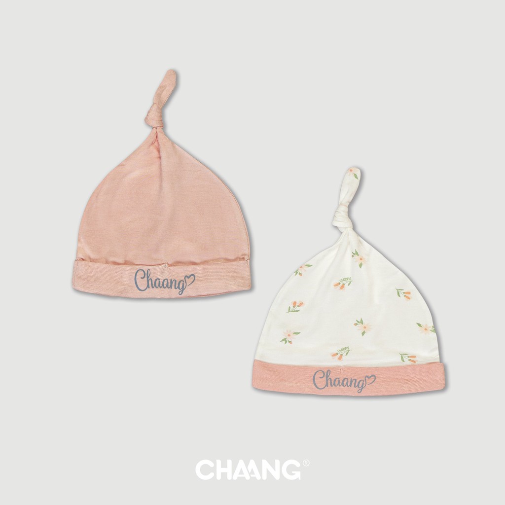 [CHAANG] Sét 2 mũ che thóp hãng Chaang, BST Chaang Summer 2021, phụ kiện sơ sinh Chaang cotton an toàn cho bé