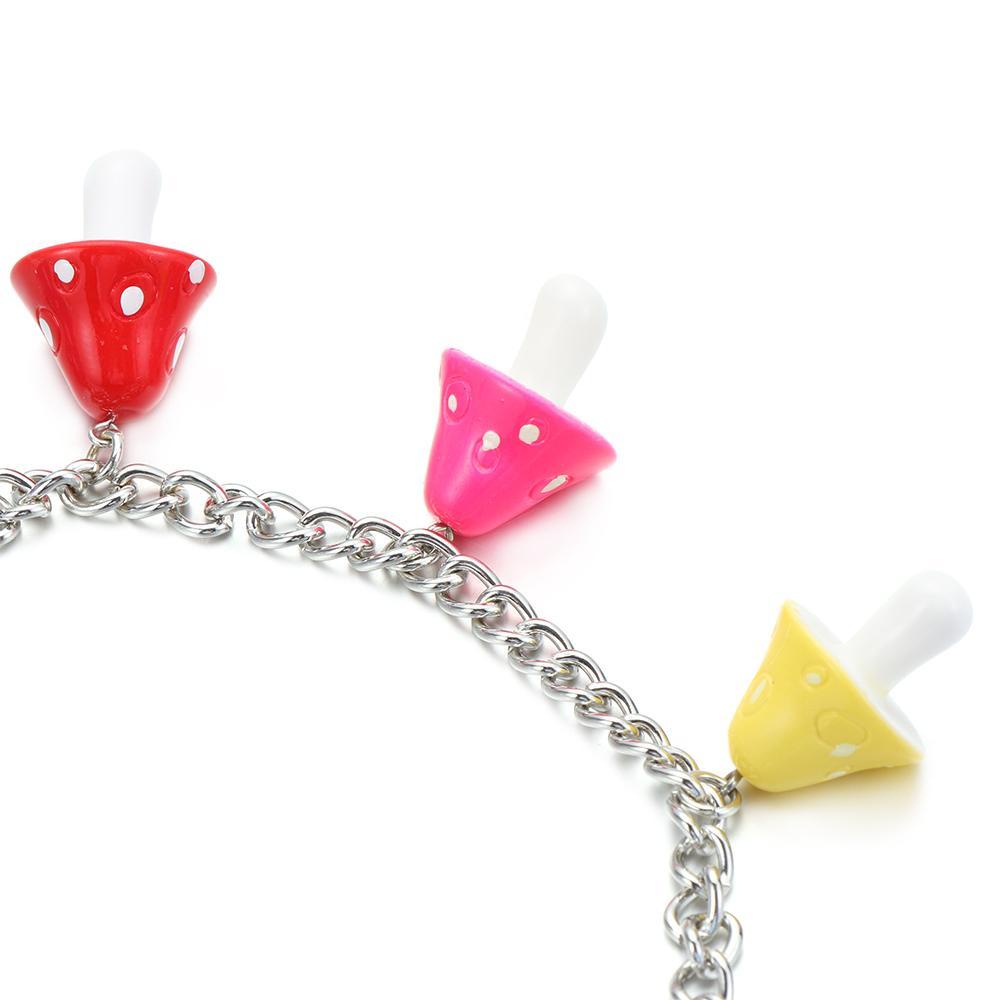 Dây Xích Nhựa Resin Màu Sắc Kẹo Ngọt Phong Cách Harajuku Cổ Điển