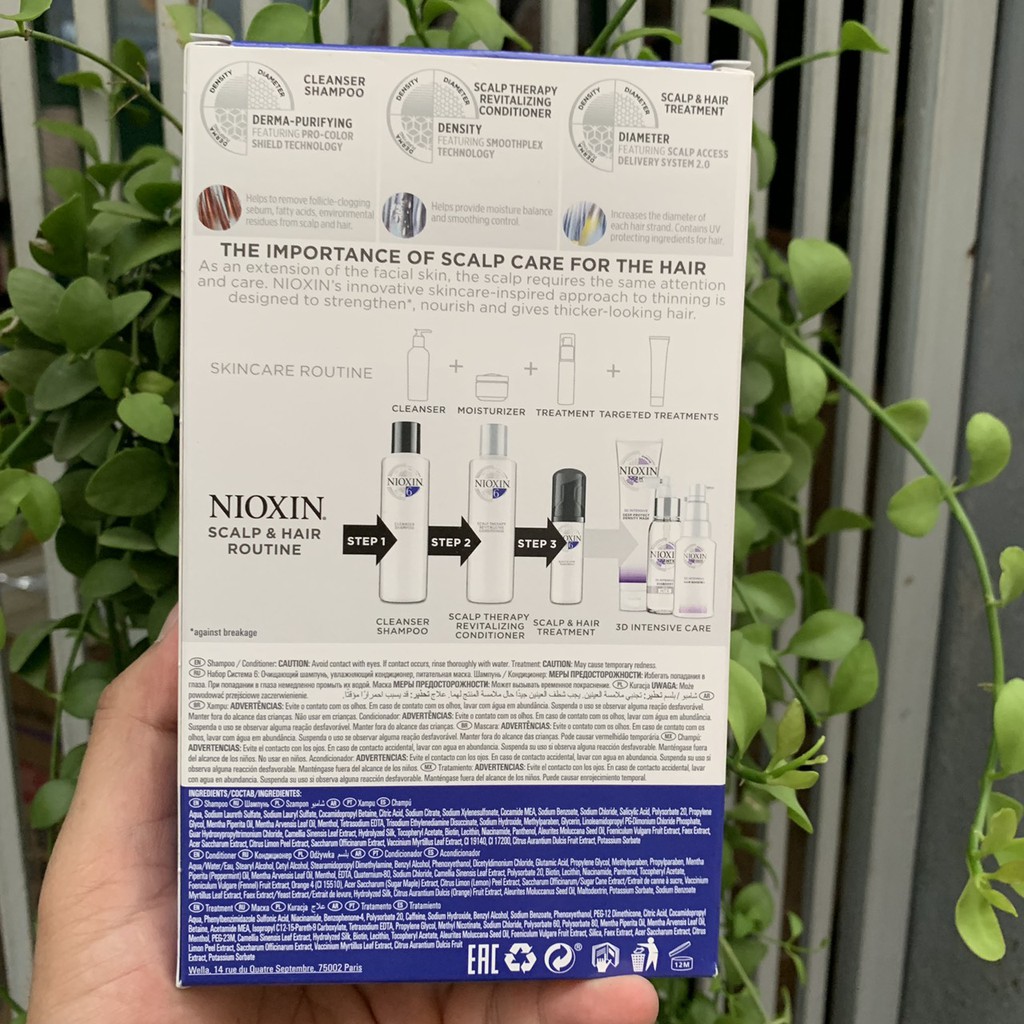 Bộ dầu gội Nioxin Triakit chống rụng tóc System 6 ( New 2019 )