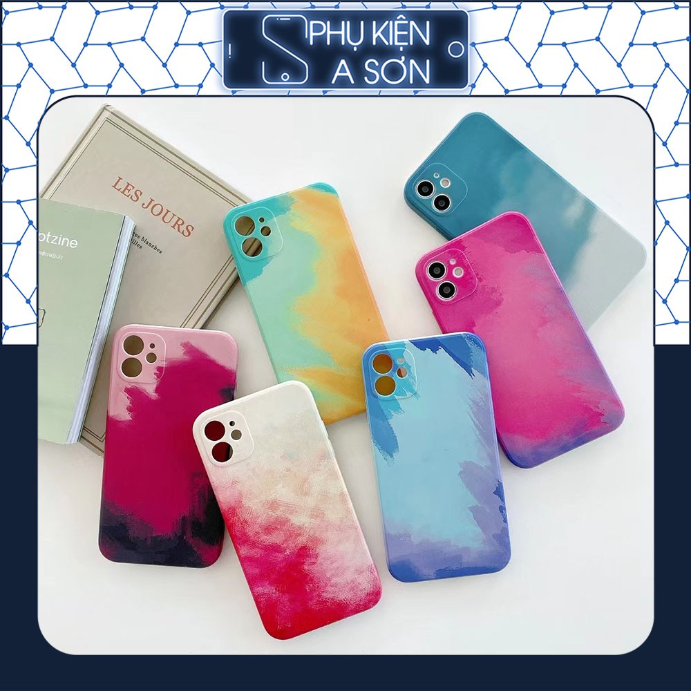 Ốp lưng iphone Color Mojito cạnh vuông BVC 5s/6/6plus/6s/6splus/7/7plus/8/8plus/x/xr/xs/11/12/promax-phukienason