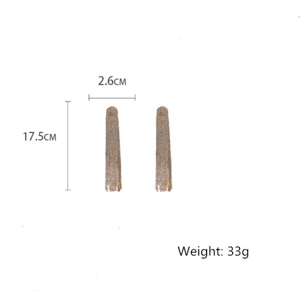 Bông Tai Dáng Dài Đính Đá Thời Trang Sang Trọng Cho Nữ