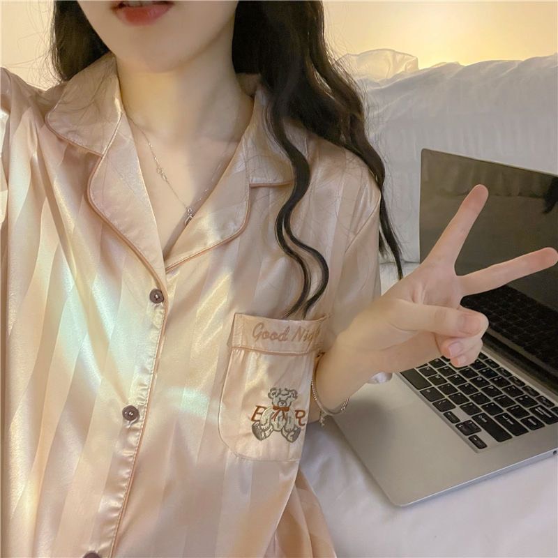 ( Hàng Mới Về) Bộ Lụa Cao Cấp Mặc Nhà Chất Mềm Mịn Hàng QC Đẹp
