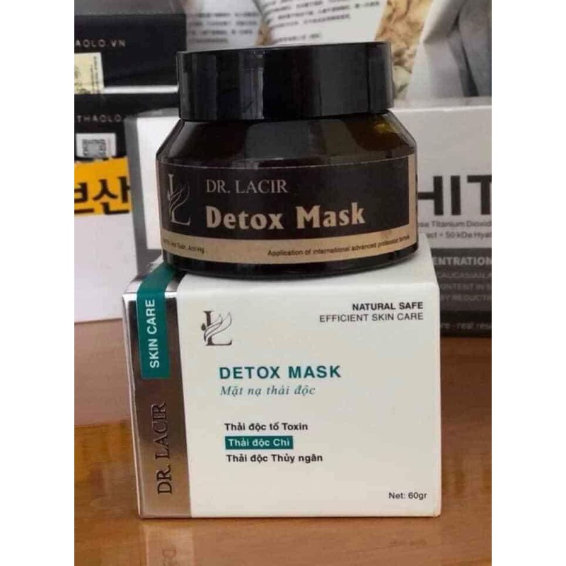 [35gr][tặng 1 nạ thủy tinh glutathione] Mặt Nạ Thải Độc Da DrLacir - detox mask dr.lacir