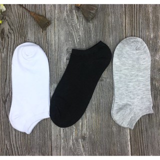 Combo 2 Đôi Tất Vớ Trơn Cổ Thấp 3 Màu (Màu Ngẫu Nhiên)
