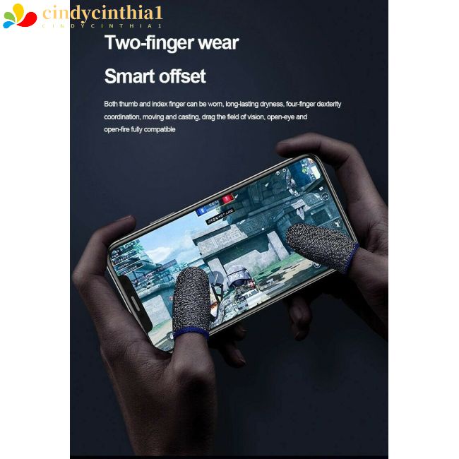 1 Cặp Bọc Ngón Tay Bằng Đồng Siêu Mỏng Thoáng Khí 18 Ngón Cái Cho Chơi Game