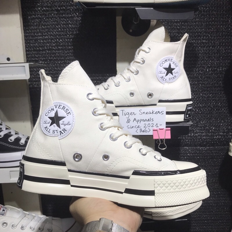 Tiger Sneakers - Giày Converse 1970s Plus Canvas White chính hãng cổ cao màu trắng | A00915C