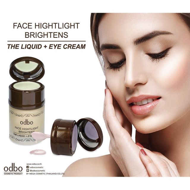 Kem lót kiêm bắt sáng Odbo Face Highlight Brighten Thái Lan OD410 (30ml kem lót + 2g sáp mắt)