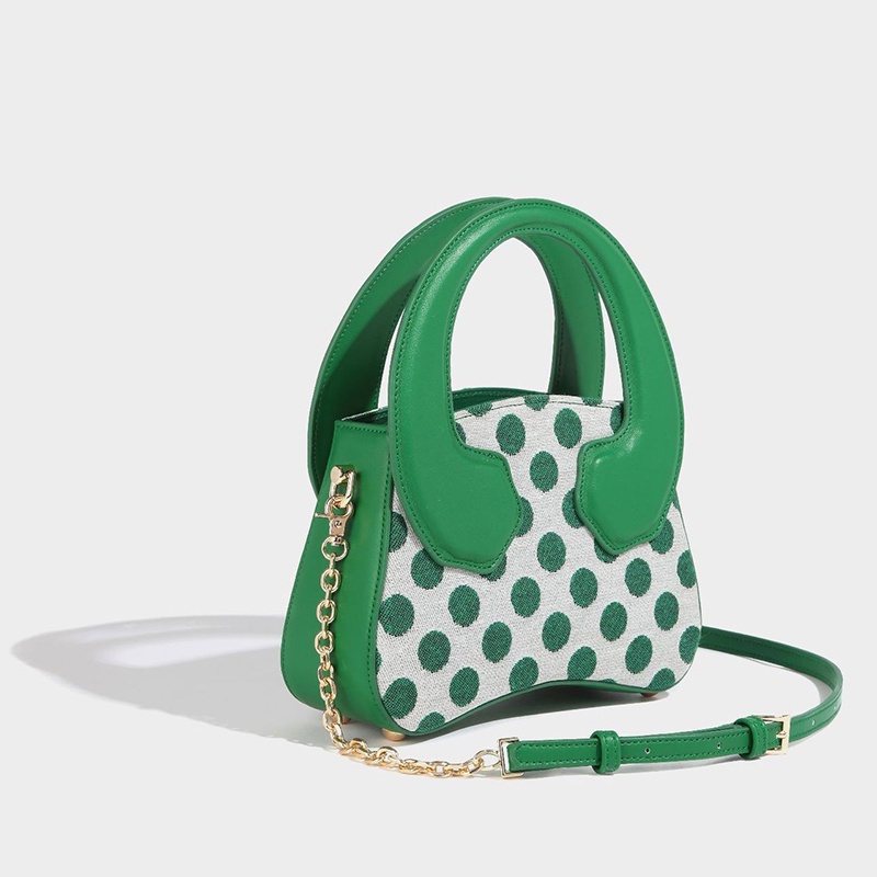 IELGY Túi Đeo Chéo Màu Sắc Tương Phản Phối Dây Xích Thời Trang Cho Nữ