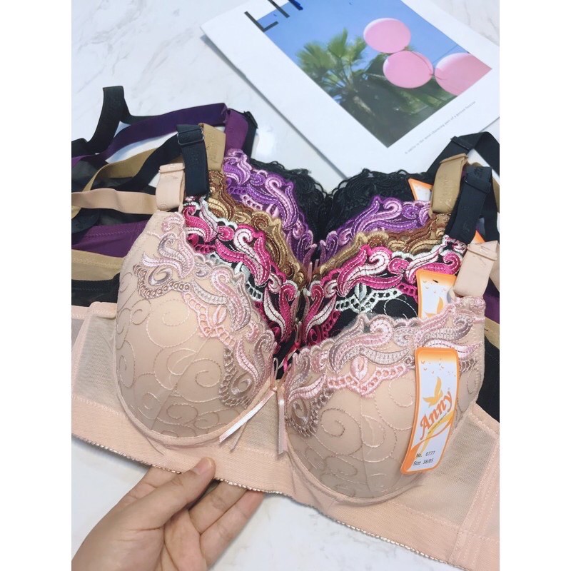 Áo ngực bản to BIGSIZE 0777 Anny - Cup C ôm hết quả siêu to không bị tràn bản to gọn lưng nhập Thái Lan | BigBuy360 - bigbuy360.vn