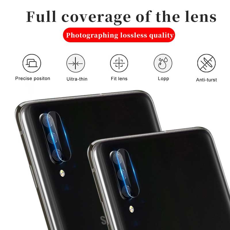 Camera phía sau phim bảo vệ Samsung Galaxy S8 S9 S10 J4 J6 Plus Phone Camera Protective HD Screen Tempered Lens Film