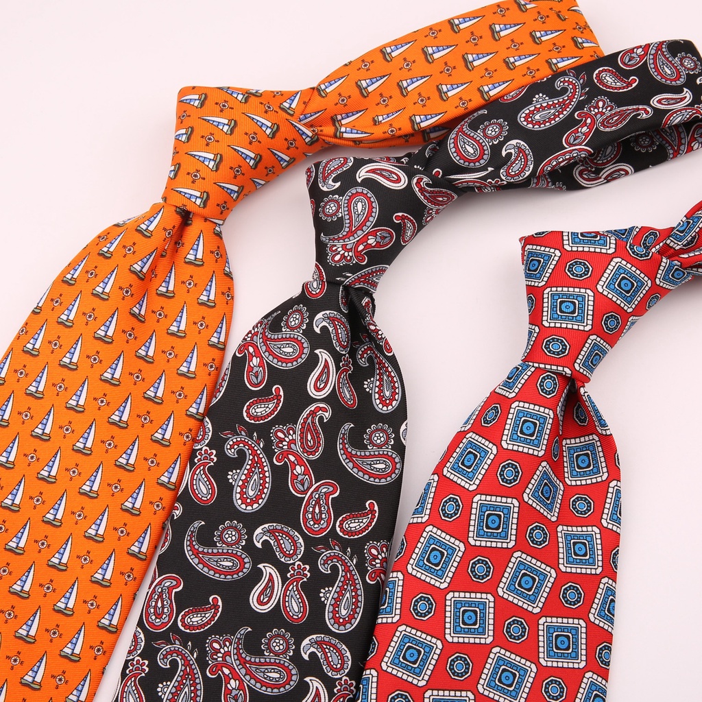 Cà Vạt Bản Rộng 9cm Phong Cách retro Lịch Lãm Cho Nam Nữ