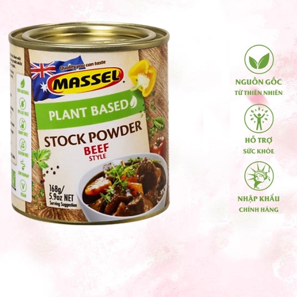 Hạt nêm Massel vị gà không bột ngọt 168gr hoàn toàn từ rau củ của Úc quatangme
