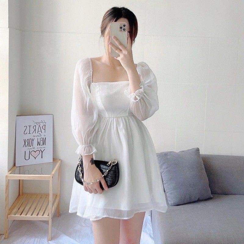 Sét đầm xoè vôn kiến kèm quần Sang Chảnh❤️