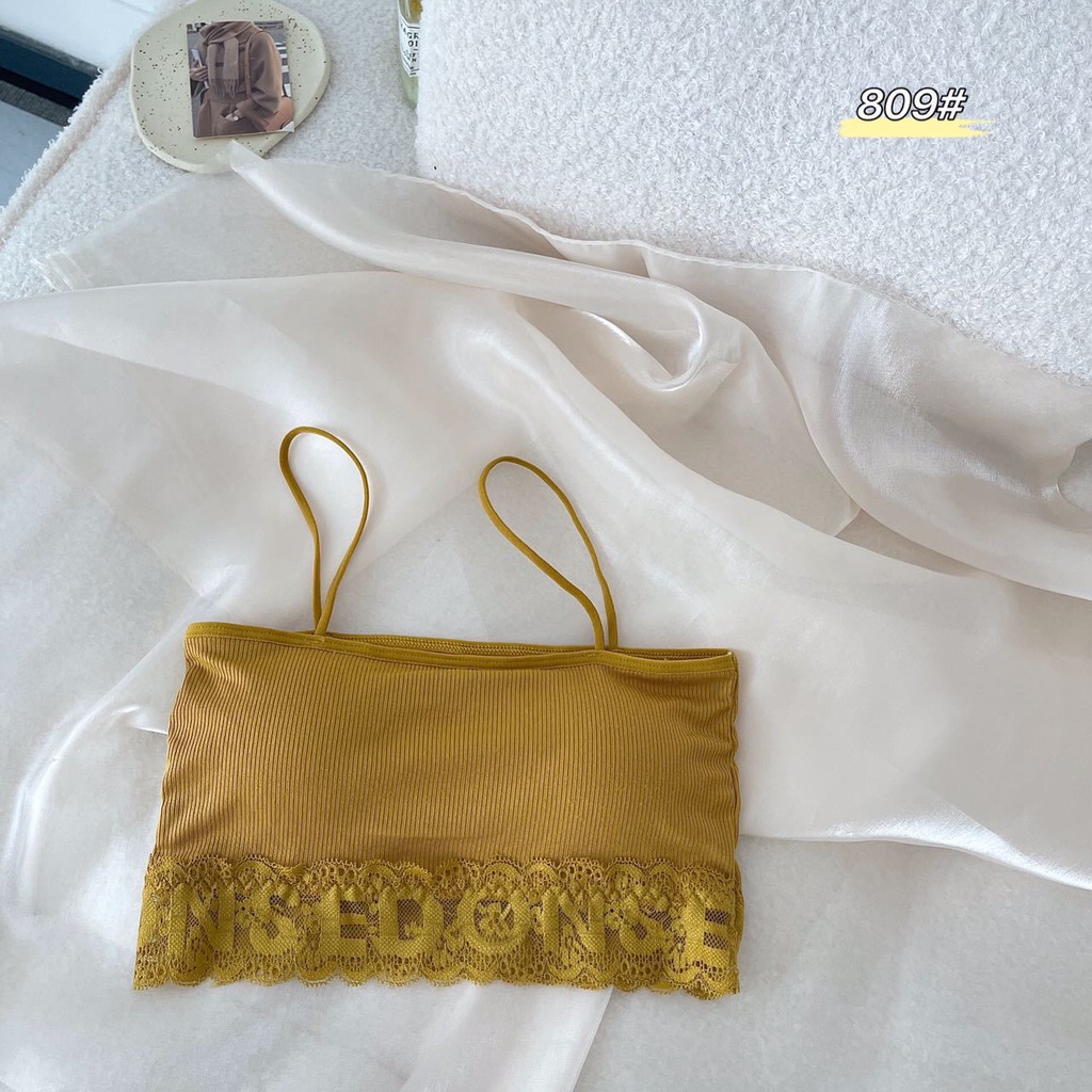 Áo Ngực Bộ đồ lót nữ Áo Lót Ren Không Gọng Không Đường May Thoáng Khí Thoải Mái Cho Nữ Lưng