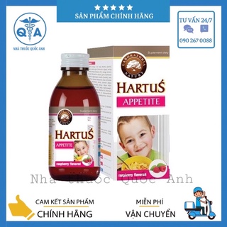 [CHÍNH HÃNG]SIRO HARTUS APPETITE - TĂNG KHẢ NĂNG HẤP THU GIÚP BÉ ĂN NGON