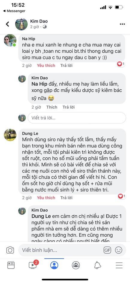 Siro ho thảo mộc húng chanh Thiên Tri 500ml