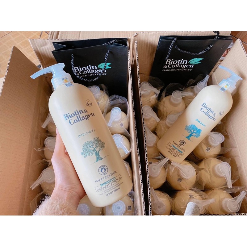 CẶP GỘI XẢ BIOTIN COLLAGEN TRẮNG 1000ML