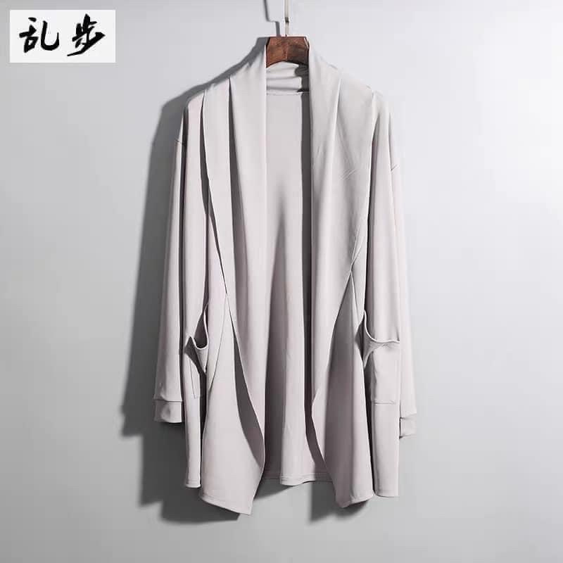 &lt;&lt;Có sẵn&gt;&gt; Áo khoác nam cadigan dáng dài phong cách Hàn Quốc trẻ trung dành cho nam