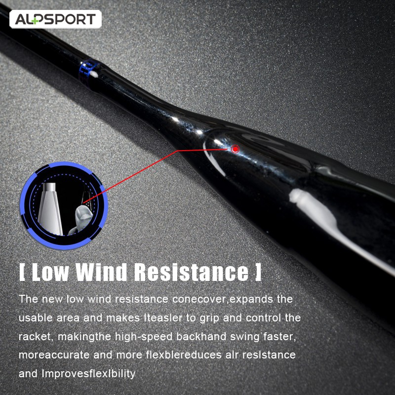 ALPSPORT Vợt Cầu Lông ALP BBQ2.0 8U G5 Ultra 100% Sợi Carbon Siêu Nhẹ