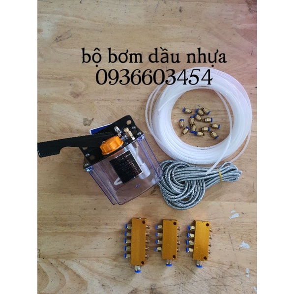 Bộ bơm dầu bôi trơn máy CNC (bình tự động/ bình nhôm/ bình nhựa)