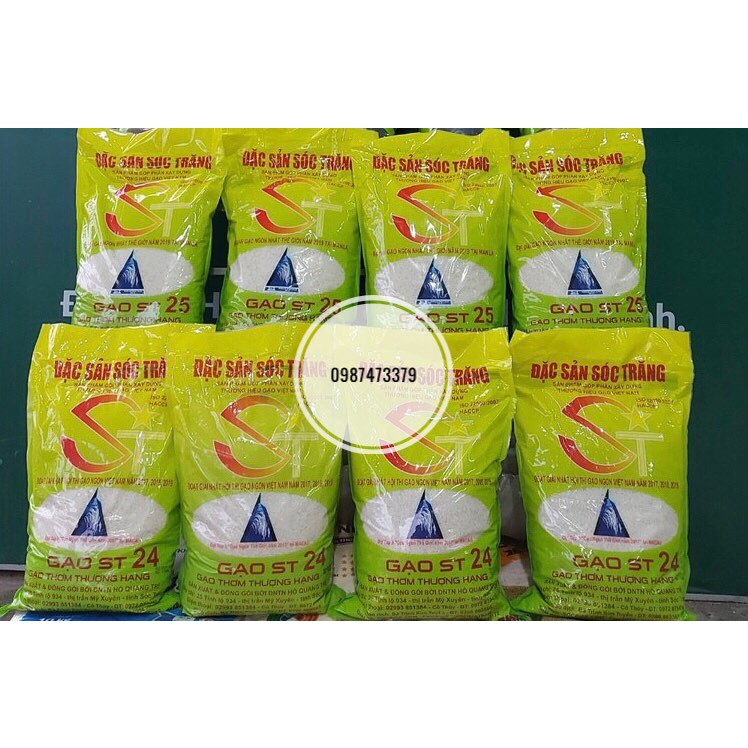 Gạo ST25 lúa tôm thơm ngon bao 10kg