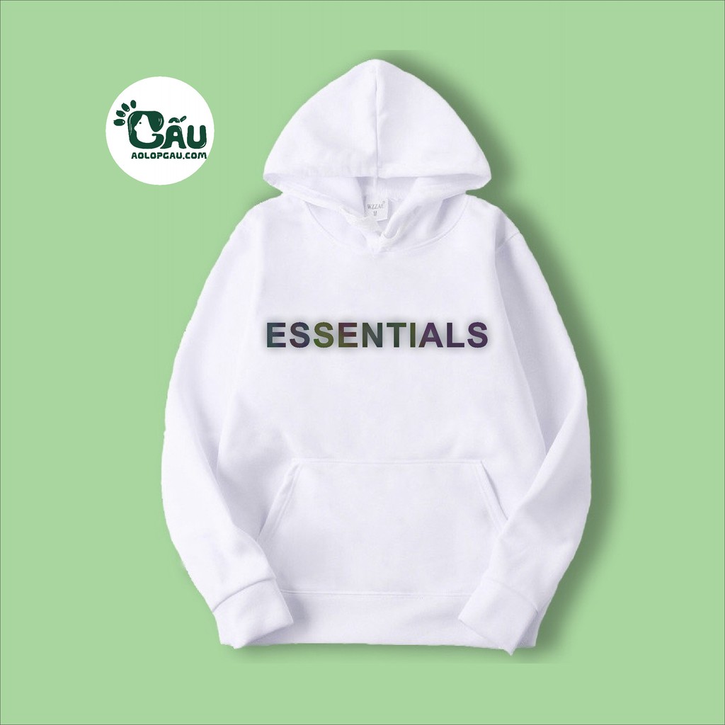 Áo khoác hoodie GẤU194 ESSENTIALS1 vải nỉ co dãn, dày dặn mềm mịn form rộng | BigBuy360 - bigbuy360.vn