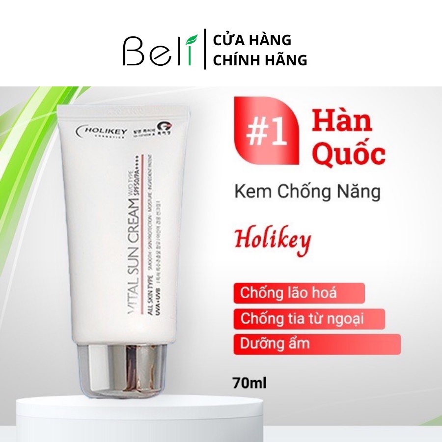 Kem Nền Trang Điểm Chống Nắng, Giảm Sạm Nám HOLIKEY Vital BB Cream 50ml- 3W038