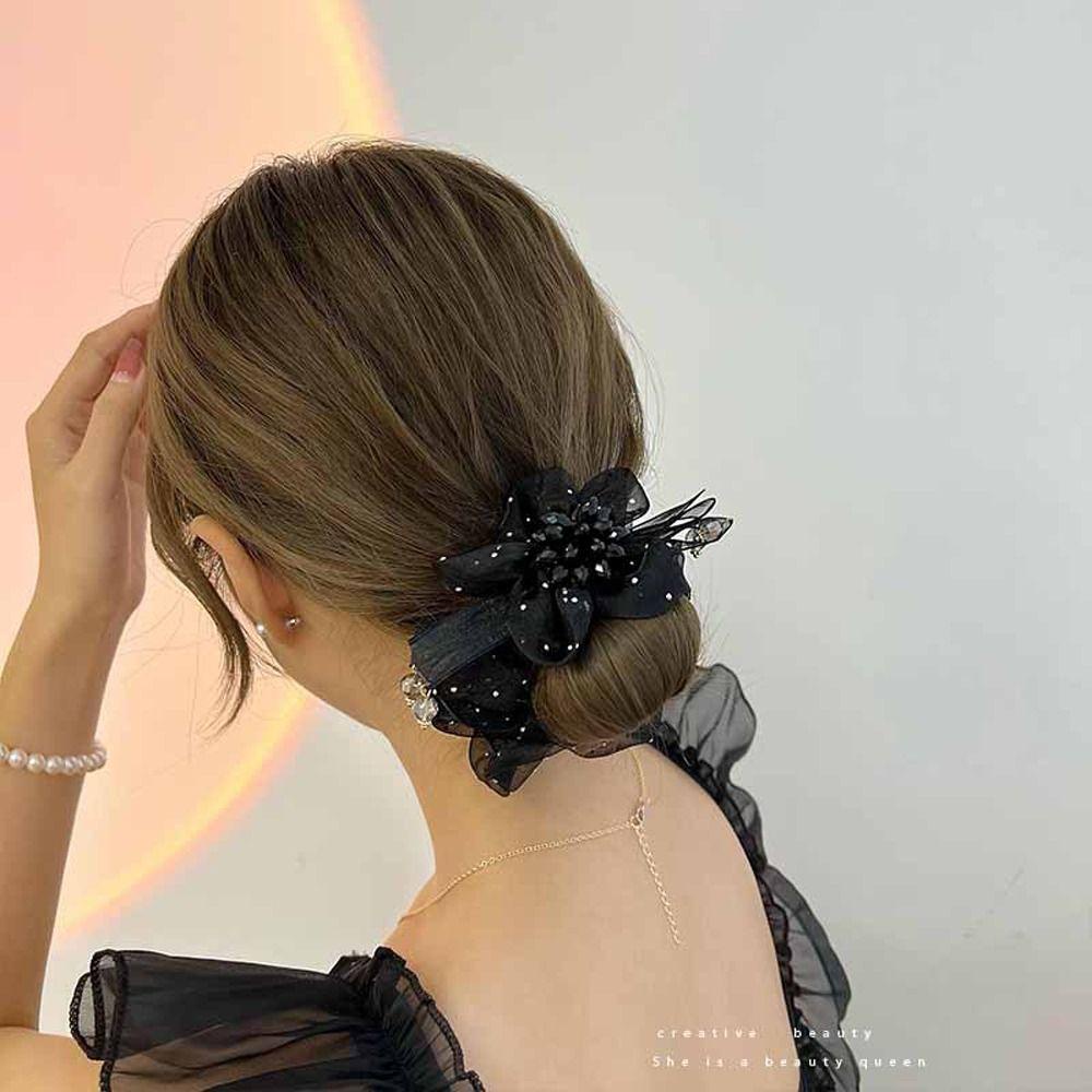 Dây Cột Tóc Phối Ren Phong Cách Hàn Quốc Ngọt Ngào WMES15H