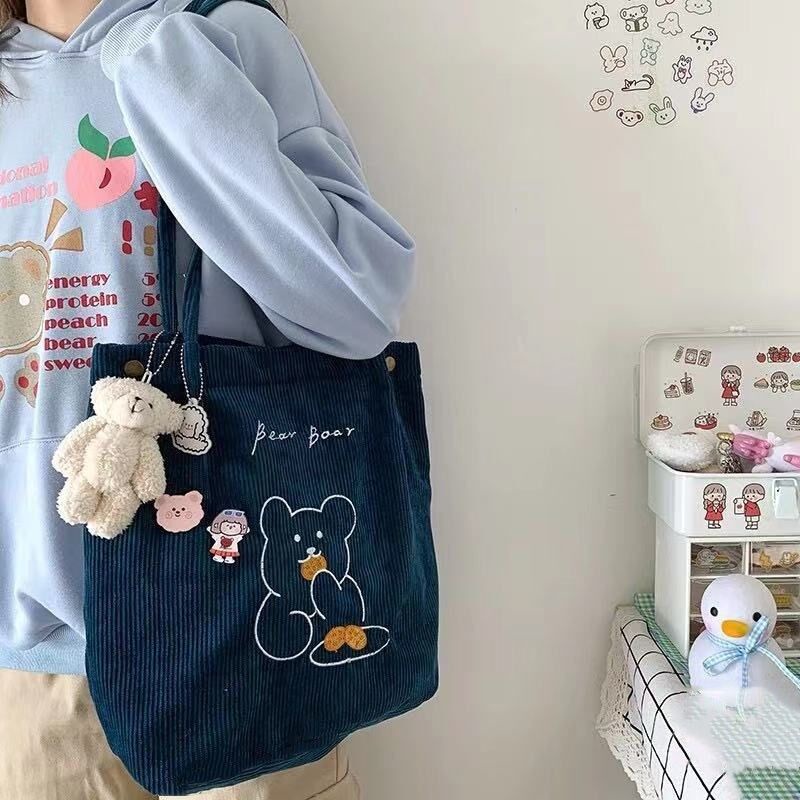 Túi đeo vai YADOU bằng vải canvas phong cách Hàn Quốc dễ thương dành cho nữ