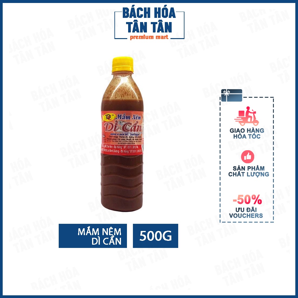 Mắm nêm Dì Cẩn Đà Nẵng chai 500g