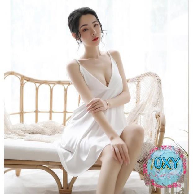 [ LỤA MỀM -FORM CHUẨN] Váy ngủ lụa satin đẹp sang B1020 - đầm ngủ cao cấp | BigBuy360 - bigbuy360.vn