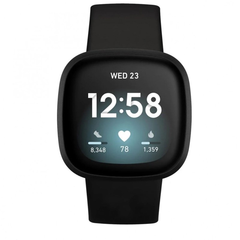 Dây Đeo Thay Thế Chất Liệu Silicon Màu Trơn Cho Fitbit Versa 3 / Sense